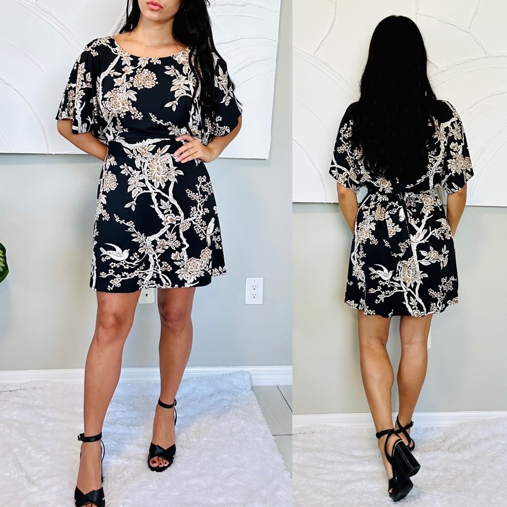 BCBGMAXAZRIA Kimono Sleeve Dress